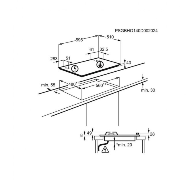 Варочна поверхня Electrolux KGS64362XX