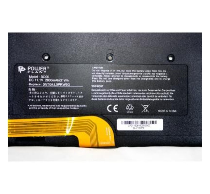 Аккумулятор для ноутбука DELL Vostro V13 (0NTG4J) 11.1V 2800mAh PowerPlant (NB00000216)