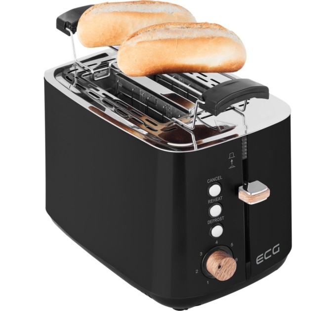 Тостер ECG ST 2768 Timber Black