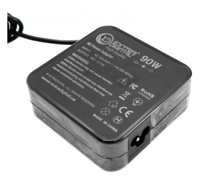 Блок питания к ноутбуку Extradigital HP 19V, 4.74A, 90W (7.4x5.0) High Quality (PSH3885)