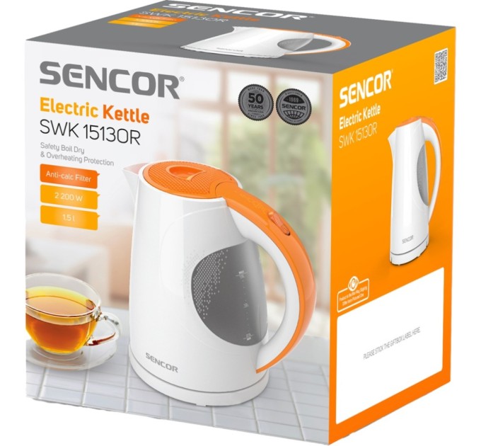 Електрочайник Sencor SWK 1513OR (SWK1513OR)
