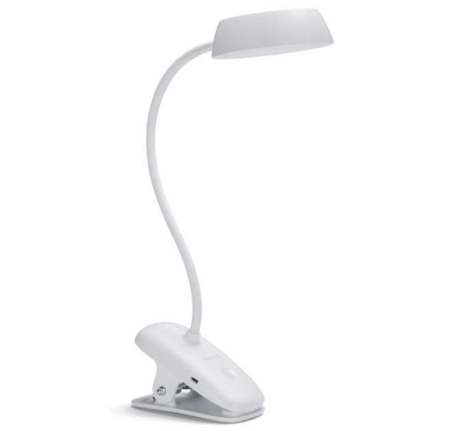 Настільна лампа Philips LED Reading Desk lamp Donutclip білий (929003179707)