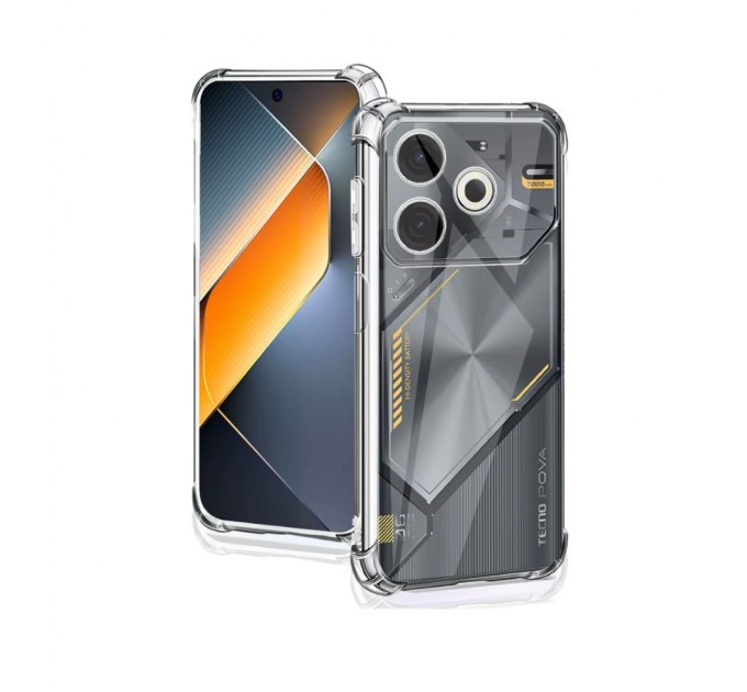 Чохол до мобільного телефона BeCover Anti-Shock Tecno POVA 6 Neo (LI6) Clear (712785)