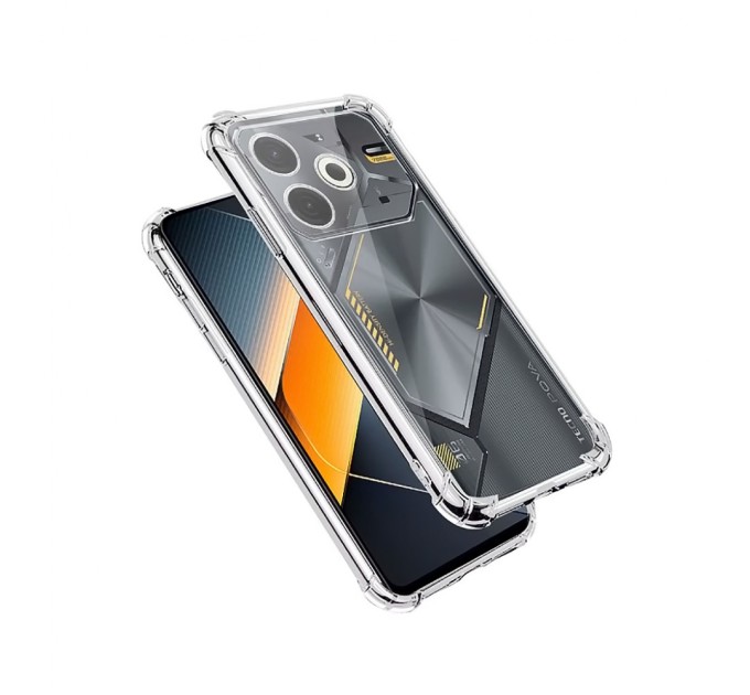 Чохол до мобільного телефона BeCover Anti-Shock Tecno POVA 6 Neo (LI6) Clear (712785)