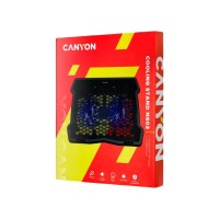 Подставка для ноутбука Canyon NS03, 10-15.6 laptop, dual-fan with 2x2.0 USB hub (CNE-HNS03)