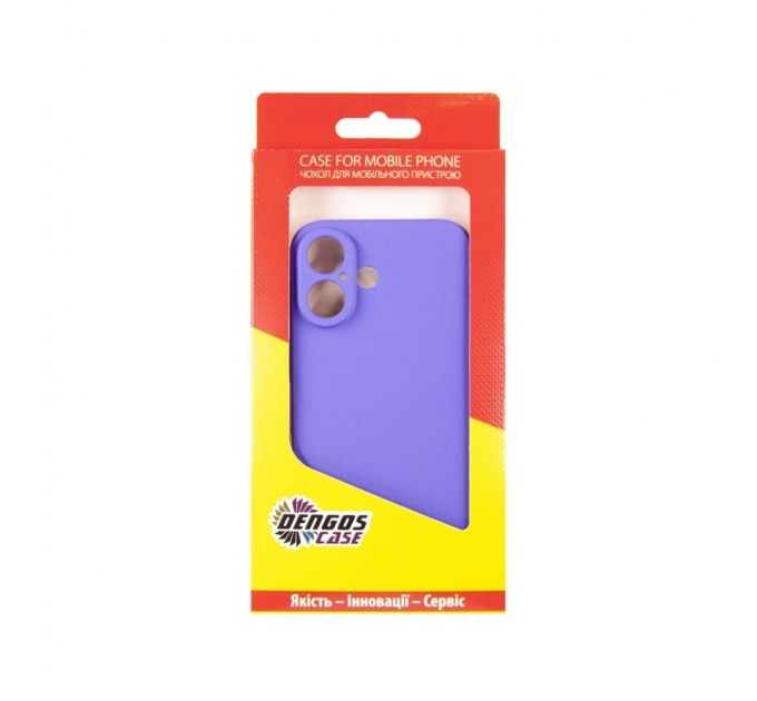 Чохол до мобільного телефона Dengos Carbon iPhone 16 (purple) (DG-TPU-CRBN-209)