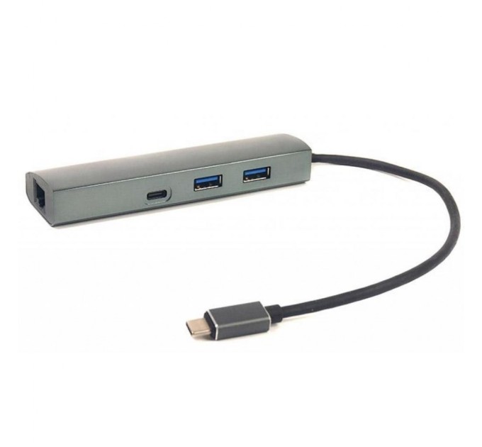 Порт-репликатор PowerPlant Type-C USB 3.1 -> 2*USB3.0, Type-C USB3.1, Gigabit Ethernet (CA910557)