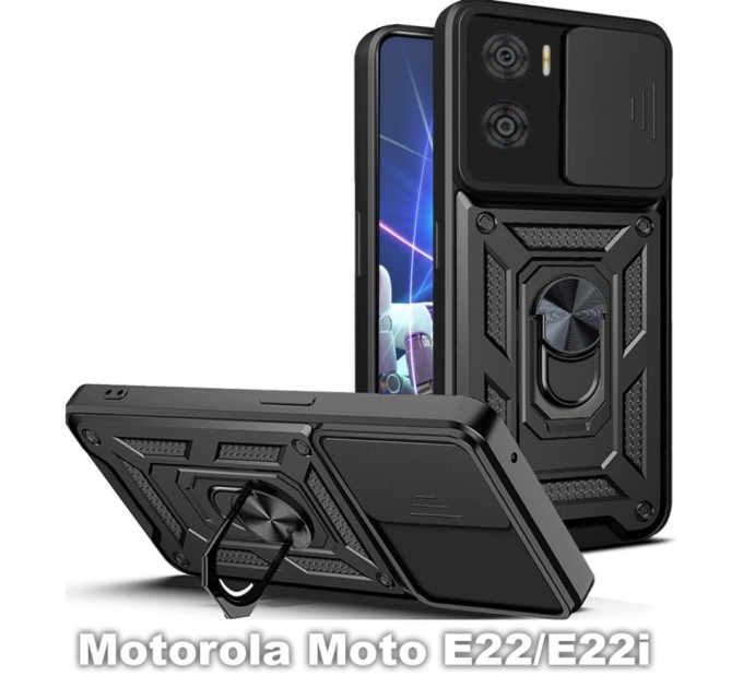 Чохол до мобільного телефона BeCover Military Motorola Moto E22/E22i Black (709977)