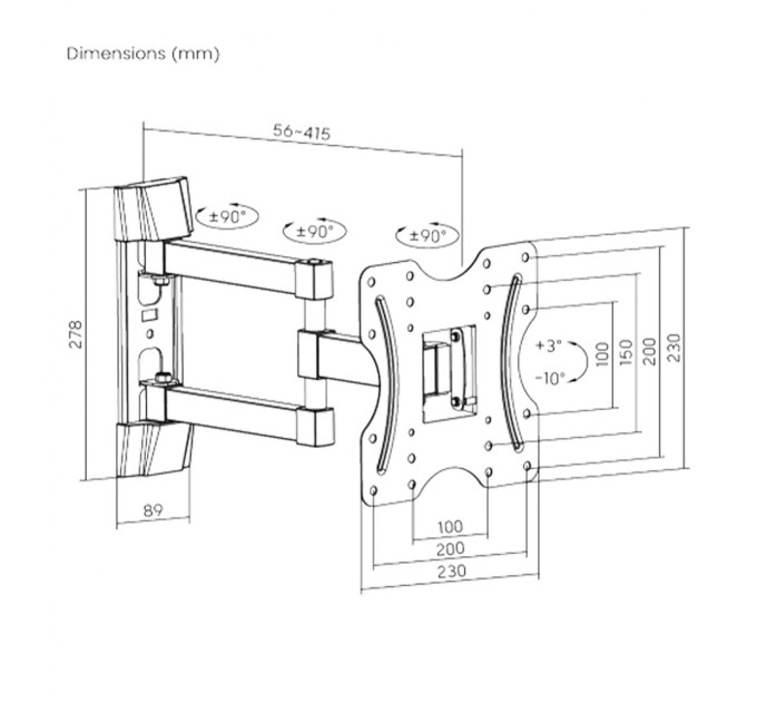 Кронштейн Brateck KLA27-223