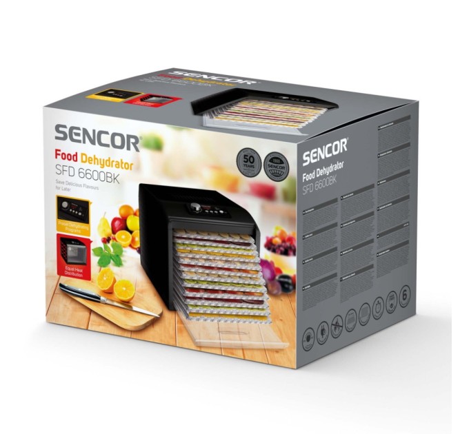 Сушка для овочів та фруктів Sencor SFD 6600BK