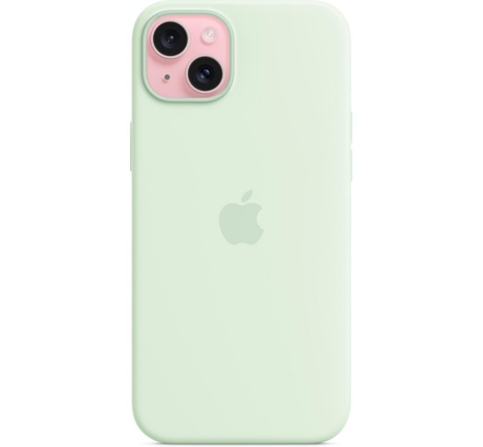 Чохол до мобільного телефона Apple iPhone 15 Plus Silicone Case with MagSafe - Soft Mint,Model A3124 (MWNG3ZM/A)