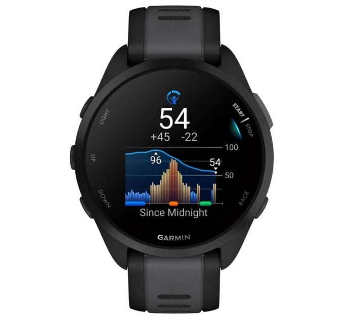 Смарт-годинник Garmin Forerunner 165, GPS, Black/Slate Grey, GPS (010-02863-20)