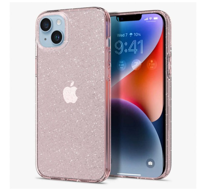 Чехол для моб. телефона Spigen Apple iPhone 14 Liquid Crystal Glitter, Rose Quartz (ACS05035)