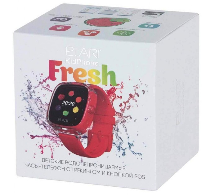 Смарт-годинник Elari KidPhone Fresh Red з GPS-трекером (KP-F/Red)