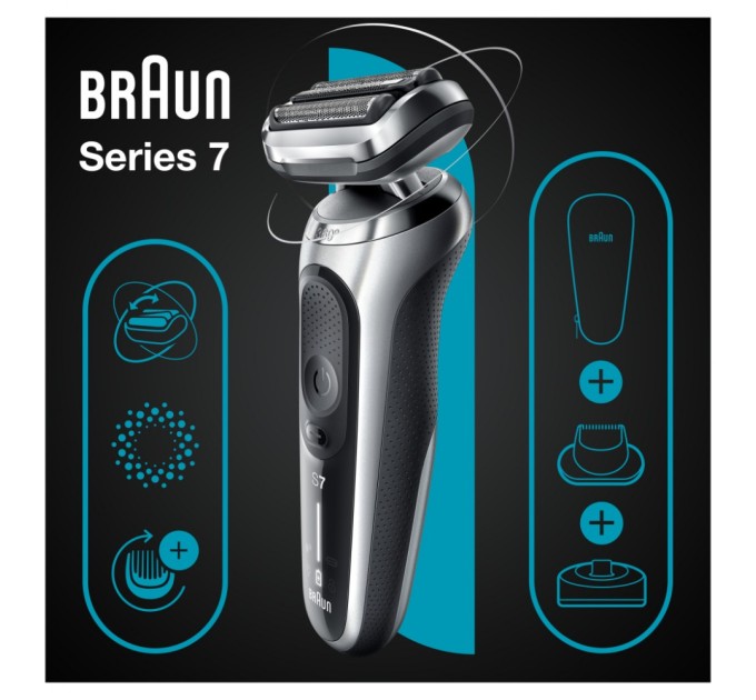 Електробритва Braun Series 7 71-S4200cs SILVER / BLACK