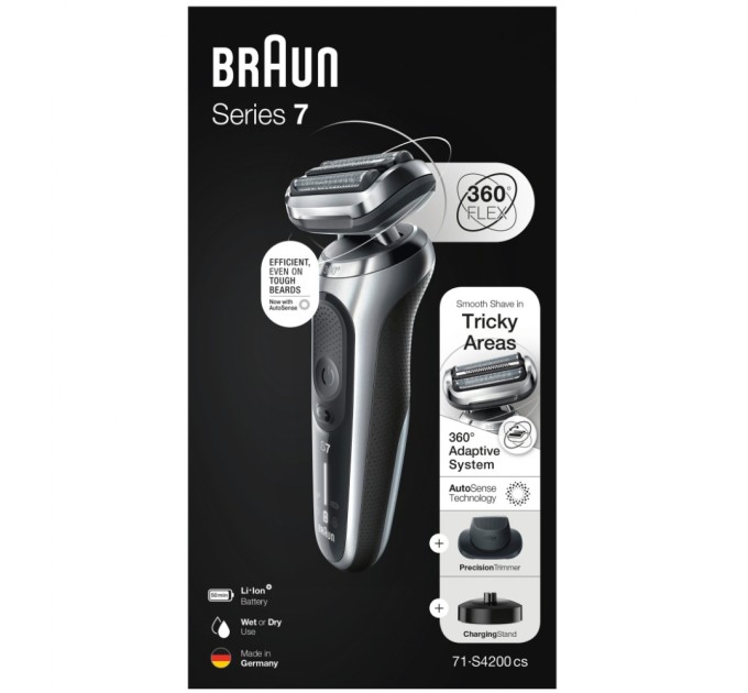 Електробритва Braun Series 7 71-S4200cs SILVER / BLACK