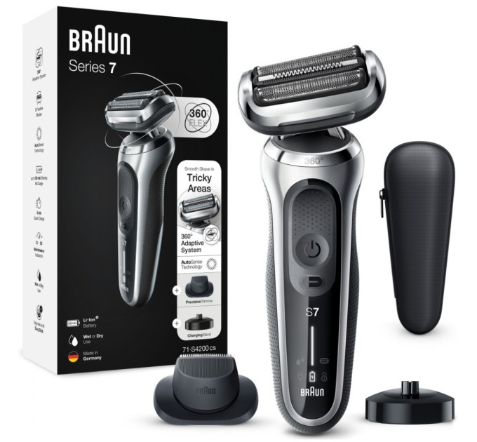 Електробритва Braun Series 7 71-S4200cs SILVER / BLACK