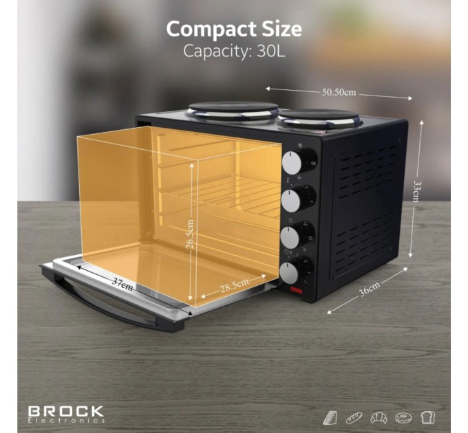 Електропіч Brock TO 3002 B