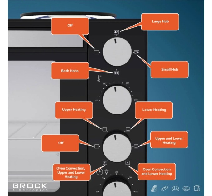 Електропіч Brock TO 3002 B