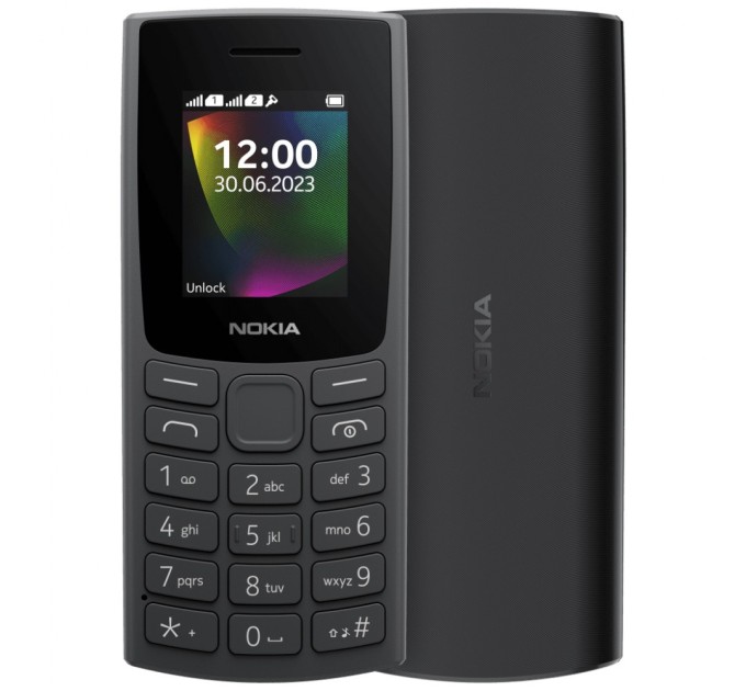 Мобільний телефон Nokia 106 DS 2023 Charcoal (1GF019BPA2C01)