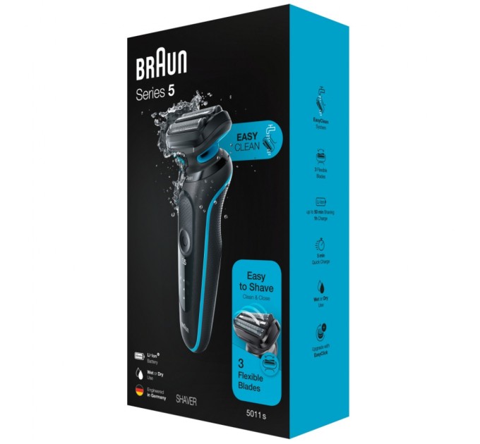 Електробритва Braun Series 5 51-M1000s BLACK / MINT