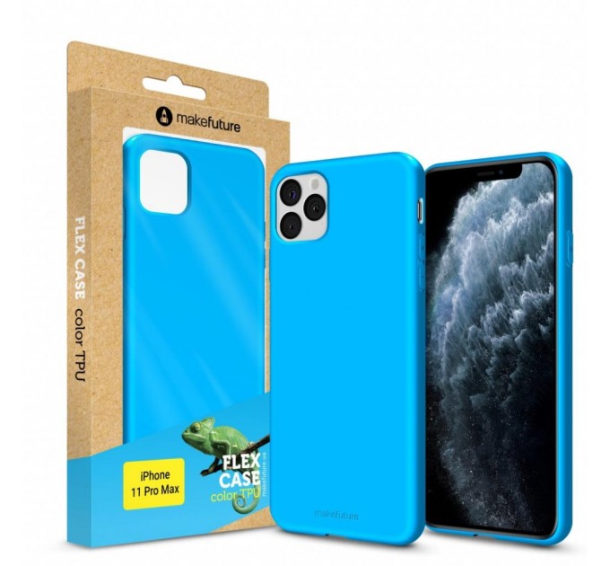 Чохол до мобільного телефона MakeFuture Flex Case (Soft-touch TPU) Apple iPhone 11 Pro Max Light Blu (MCF-AI11PMLB)