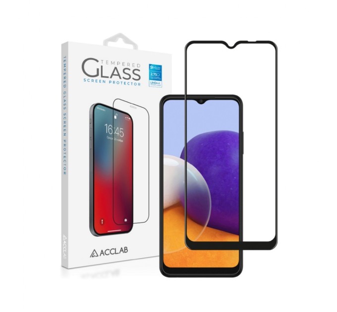 Скло захисне ACCLAB Full Glue Samsung A22 (1283126512551)