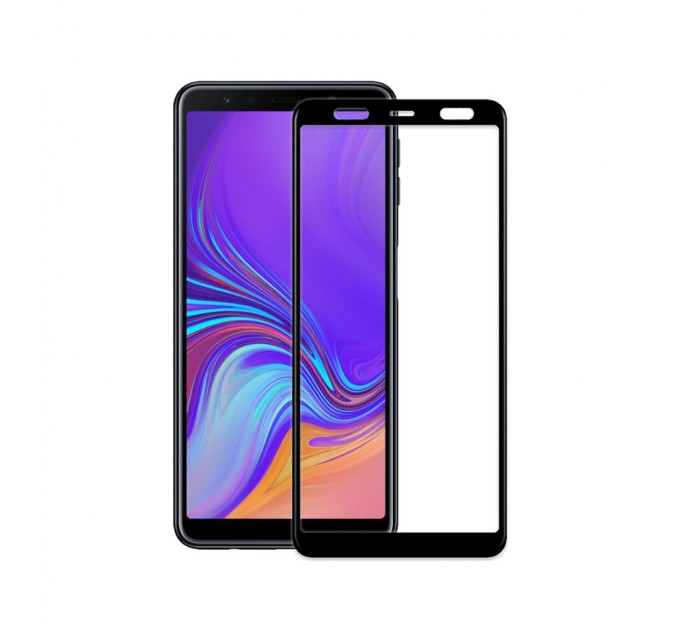 Стекло защитное PowerPlant Full screen Samsung Galaxy A7 (2018), Black (GL606023)