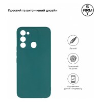 Чохол до мобільного телефона Armorstandart Matte Slim Fit TECNO Spark Go 2022 (KG5) Camera cover Dark Green (ARM69068)