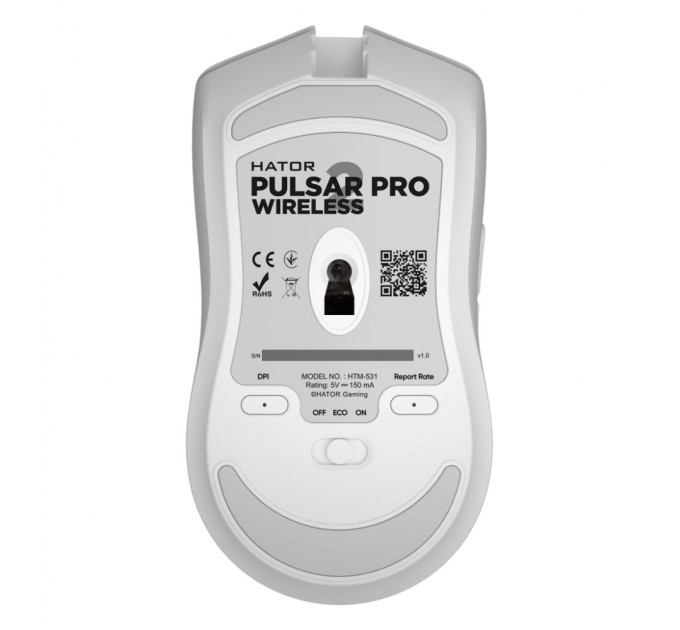 Мышка Hator Pulsar 2 PRO Wireless White (HTM-531)