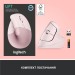 Мишка Logitech Lift Vertical Ergonomic Wireless/Bluetooth Rose (910-006478)