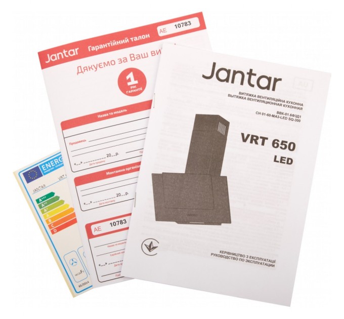 Витяжка кухонна Jantar VRT 650 LED 60 WH