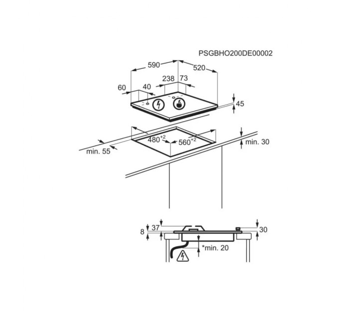 Варочна поверхня Electrolux KGG64362K