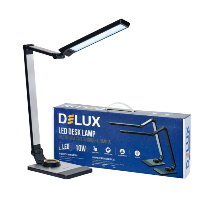 Настільна лампа Delux TF-520 10 Вт LED 3000K-4000K-6000K (90021196)