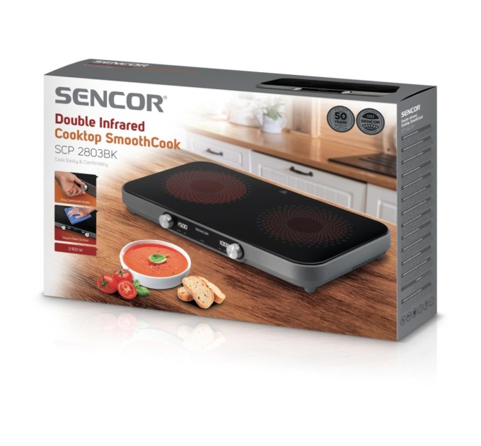 Настільна плита Sencor SCP2803BK