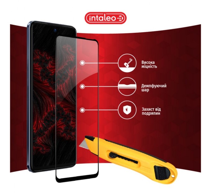 Стекло защитное Intaleo Full Glue Tecno Camon 18 (1283126529146)