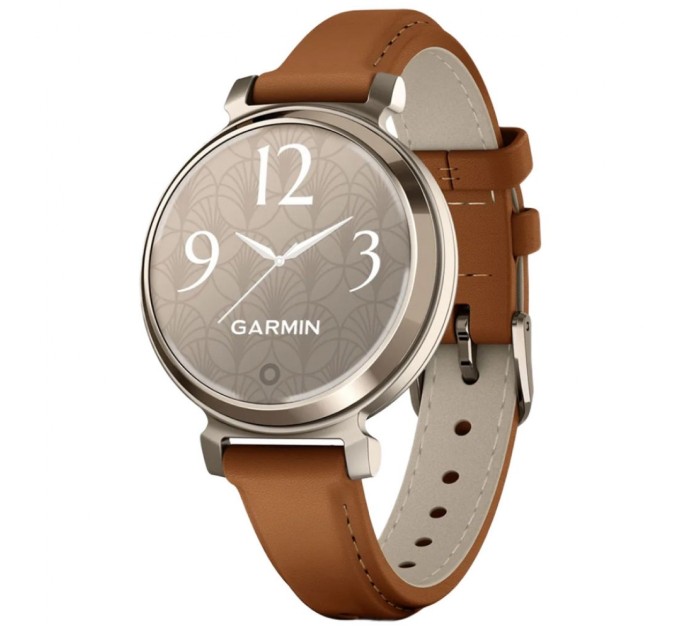 Смарт-годинник Garmin Lily 2 Classic, Cream Gold/Tan (010-02839-02)