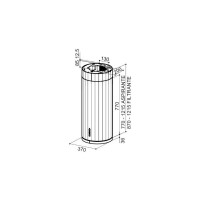 Витяжка кухонна Faber Corinthia Isola Ev8+ Wh Matt/Ts A37 (110.0456.219)