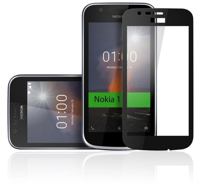 Скло захисне Vinga для Nokia 1 Black (VTPGS-N1B)