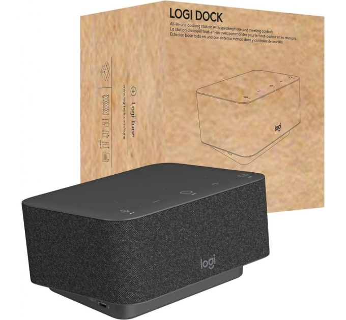 Док-станція Logitech Logi Dock - GRAPHITE - USB - EMEA - MS TEAMS (L986-000020)