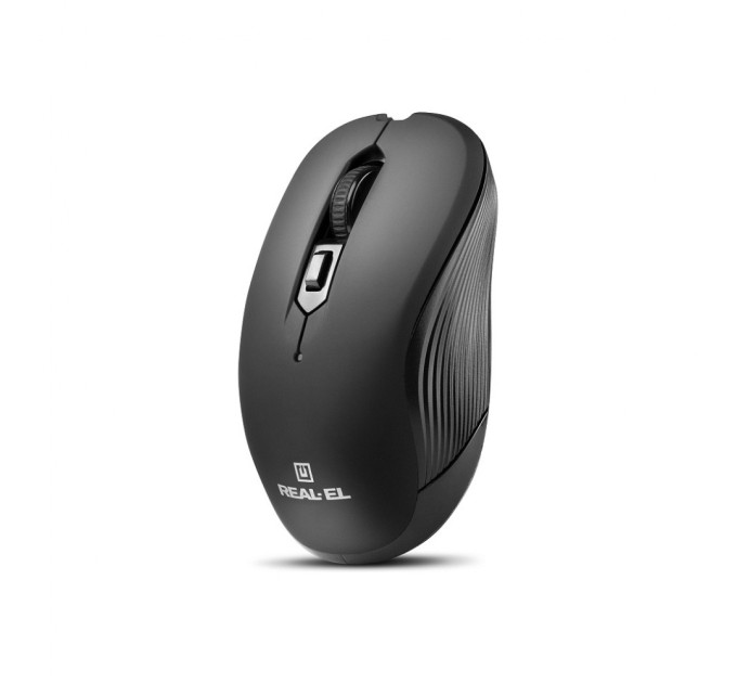 Мишка REAL-EL RM-331W Wireless Black (EL123200044)