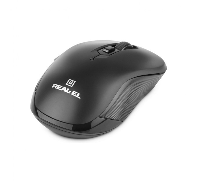 Мишка REAL-EL RM-331W Wireless Black (EL123200044)