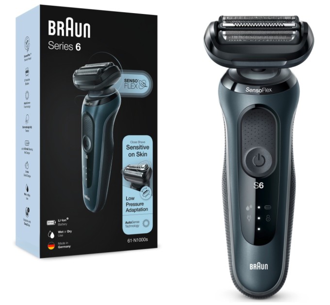 Електробритва Braun Series 6 61-N1000s BLACK / BLACK