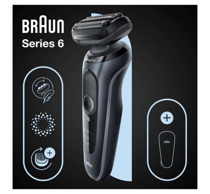 Електробритва Braun Series 6 61-N1000s BLACK / BLACK
