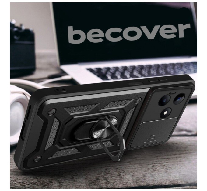 Чохол до мобільного телефона BeCover Military Realme C61 Black (712177)