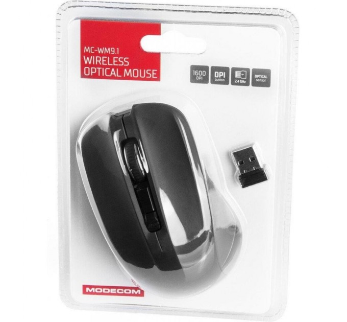 Мишка Modecom MC-M9.1 Wireless Black (M-MC-0WM9.1-100)