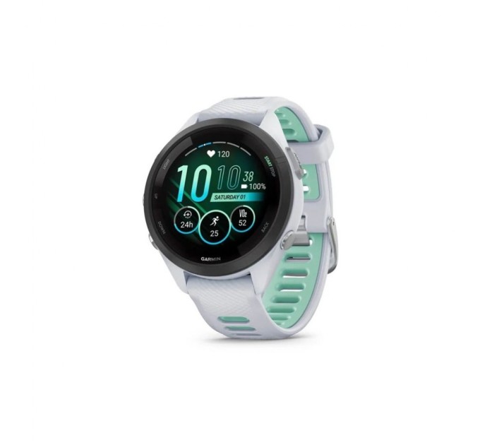 Смарт-годинник Garmin Forerunner 265S, Whitestone, GPS (010-02810-14)