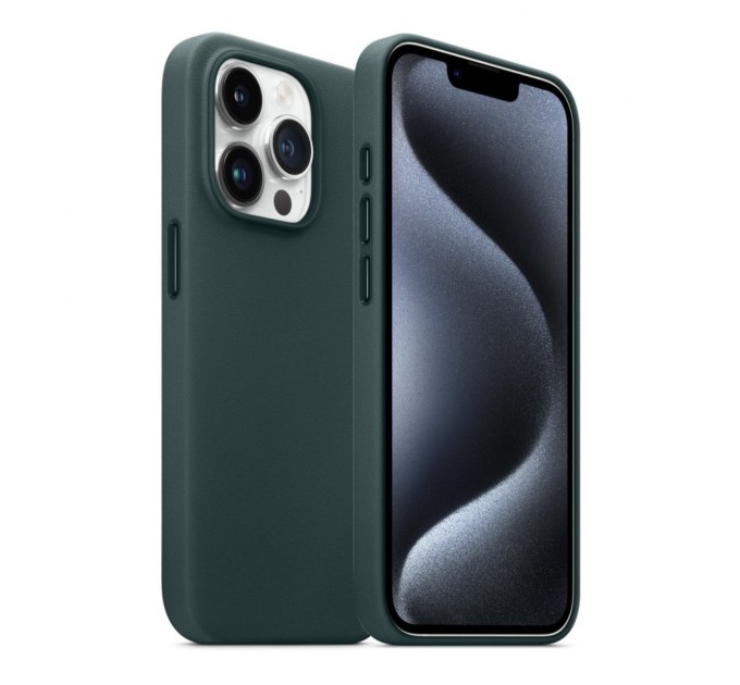 Чохол до мобільного телефона Armorstandart FAKE Leather Case Apple iPhone 15 Pro Sequoia Green (ARM76303)