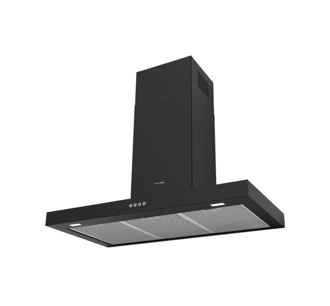 Витяжка кухонна Faber Stilo Comfort Bk Matt A90, чорний матовий (325.0618.783)