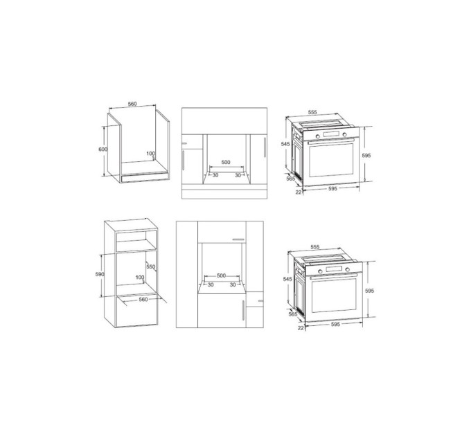 Духова шафа Pyramida PO 80 ME XGBL